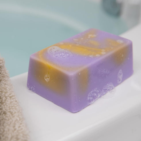 Saavy Naturals Lavender Chamomile Handmade Soap Bar, Moisturizing Vegan Soaps, 5 Oz, 2 Pack