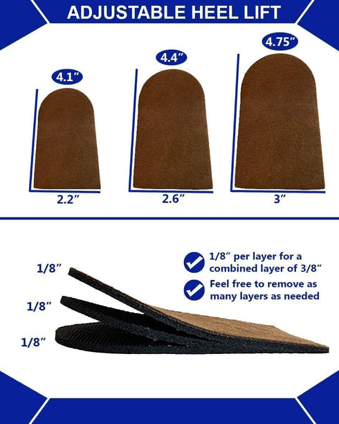 Adjustable Heel Lift, Small, Pack of 2