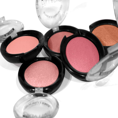 Palladio Baked Blush, Highly Pigmented Shimmery Formula, Long Lasting for All Day Wear, Wish