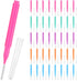 Healeved 100pcs Interdental Brush Flossers, Portable Braces Brush for Cleaner Tooth Flossing, 5 Colors