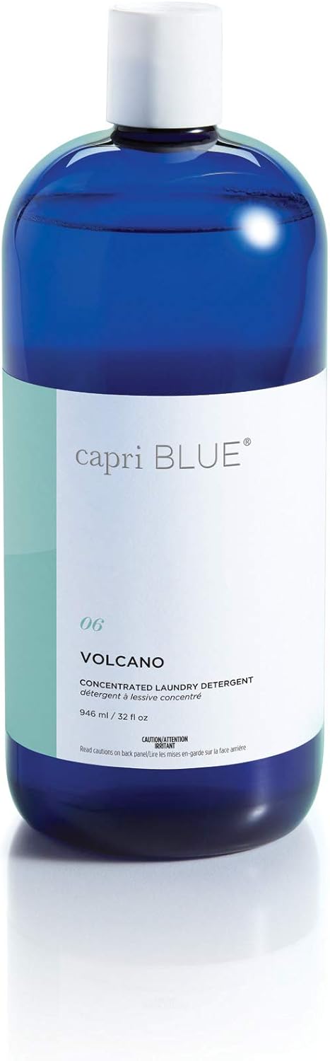 Capri Blue Volcano Laundry Detergent Liquid - Vegan & Cruelty Free, Grapefruit & Tangerine Essential Oils, 32 fl oz