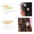 Mobestech 6pcs Hair Clips, Pearl Claw Clips with Rhinestones, Hair Barrettes for Women & Girls Hair Styling