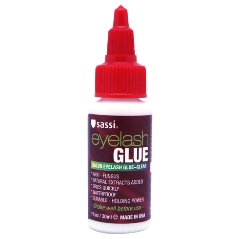 Sassi Eyelash Glue 1oz (Clear) - Production Date Shown on Bottle