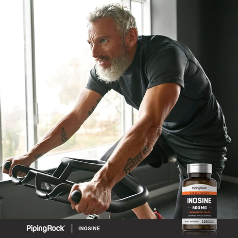 Piping Rock Inosine 500mg | 120 Capsules | Non-GMO, Gluten Free | Advanced Athlete Formula