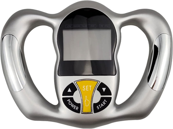 Digital Body Fat Analyzer, Handheld BMI Monitor with LCD Display for Personal Health Measurement