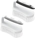 Amazer Scrub Brush for Cleaning, Heavy Duty Shower Cleaner Brush with Stiff Bristles, Comfort Grip Handle - Pack of 2