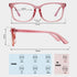 MAXJULI Blue Light Blocking Glasses, Computer Reading/Gaming/TV/Phones Glasses for Women Men (Pink)