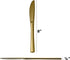 Pack 160 Plasticpro Disposable Heavy Duty Gold Plastic Knives, Fancy Plastic Silverware Looks Like Real Gold Cutlery