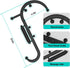 hlthsky Trigger Point Massage Tool, Manual Back and Neck Massager Hook for Deep Tissue Pain Relief, S-Shape Self