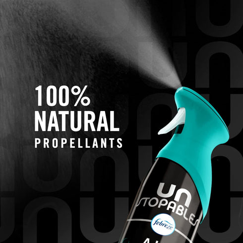 Febreze Air Freshener Spray, Unstopables Fresh, Odor Fighter for Strong Odor, 8.8 Oz, Pack of 6