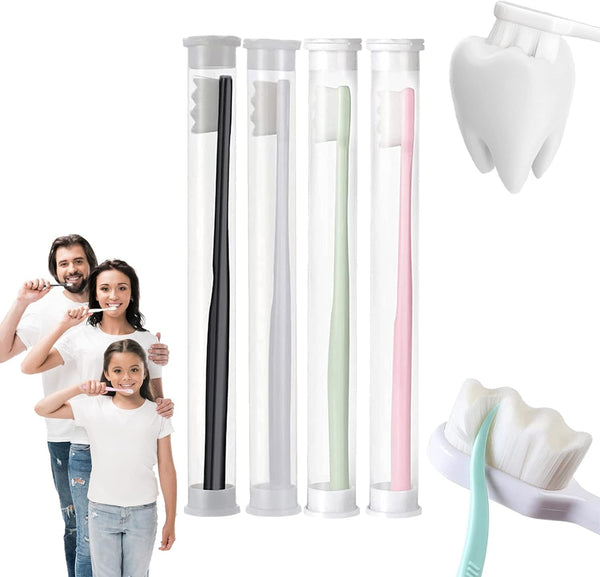 Gvirohzy BREVI Nordic-Inspired Premium Nano Toothbrush, Extra Soft with 20000 Soft Bristles, Micro