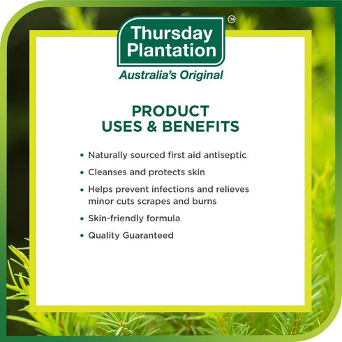 Thursday Plantation Australian Tea Tree Oil - Naturally Sourced Oil, Cleanses and Purifies - 0.85 fl oz