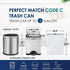 RayPard 3 Gallon Strong Drawstring Trash Bags, 120 Counts, Small Trash Can Liners for Home Office