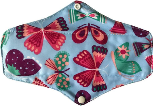 Sigzagor 6 25.4cm (10 inch) MUMBABY Pieces Regular Charcoal Bamboo Mama Cloth/Menstrual Pads/Reusable Sanitary Pads