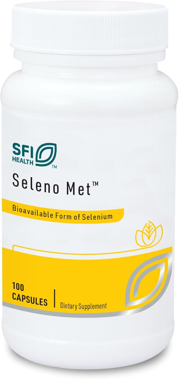 Klaire Labs Seleno Met, 200mcg Selenium as Hypoallergenic Selenomethionine, 100 Capsules