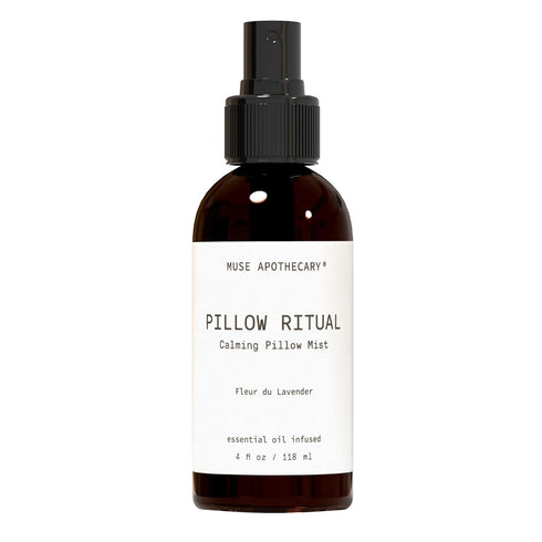 Muse Apothecary Pillow Ritual - Calming Aromatic Pillow Mist, Linen Spray with Natural Essential Oils - 4 oz, Fleur du