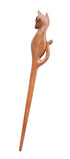 Marycrafts Cat Wooden Hair Stick, Hair Fork for Buns, Women Long Hair