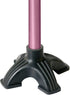 Carex Self Standing Sturdy Non-Slip Rubber, Stabilizing Four Pronged Cane Tip, Black