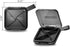 1 Pack Grey Pill Organizer with Strap, 4 Compartments, Portable Moistureproof Travel Pill Box for Vitamins