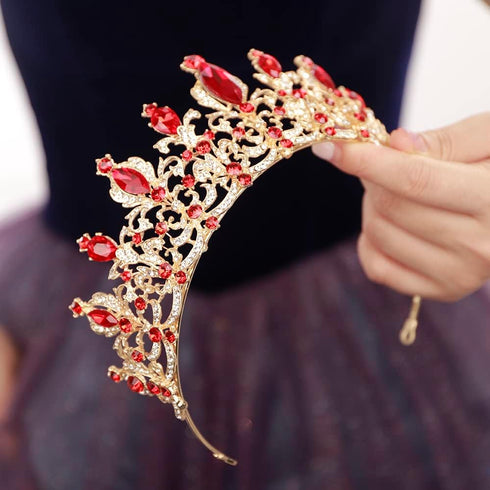 Tiara and Crown for Women Girls, Crystal Headbands Hair Accessories for Birthday Bride Wedding