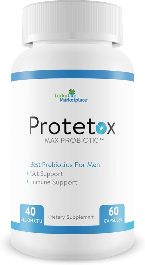 Protetox Max Probiotic - Premium Probiotic Formula, Help Reduce Gut Bloat & Support Digestive Health, Pack of 1