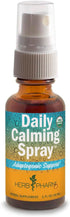 Herb Pharm Herbs on The Go Certified Organic Daily Calming Portable Spray - Adaptogenic Support*, 1 Ounce.