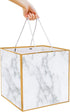 Superior Marble Extra Large Gift Bag, 11.8 inch Square Giant Reusable Gift Bag for Weddings and Birthdays