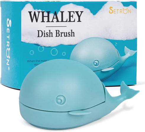 Whale Dish Brush Cute Whale Scrub Brush for Dishes & Veggies, Palm