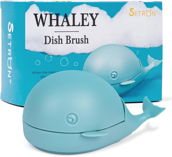 Whale Dish Brush Cute Whale Scrub Brush for Dishes & Veggies, Palm