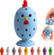 WAMEIJU Egg Brush Cleaner, Egg Cleaner for Fresh Eggs, Cute Chick Shaped Egg