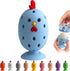 WAMEIJU Egg Brush Cleaner, Egg Cleaner for Fresh Eggs, Cute Chick Shaped Egg