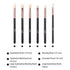 MSQ Eye Brush Set, Rose Gold 6pcs Eyeshadow Set, Eyebrow Brush Makeup Brushes for Eyeshadow, Eyebrow, Eyeliner