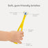 Frida Baby Triple-Angle Toothhugger Training Toddler Toothbrush, Cleans All Sides at Once, Yellow