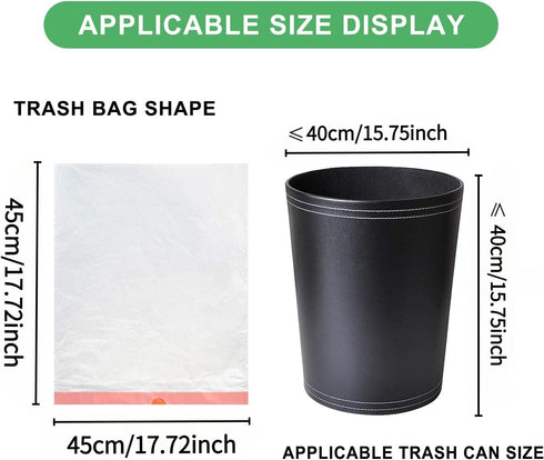 Magesh 2 60 Count 7.5L Gallon Small Trash-Bags Drawstring Bathroom - White Mini Garbage Bags Plastic Unscented Tiny