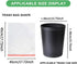 Magesh 2 60 Count 7.5L Gallon Small Trash-Bags Drawstring Bathroom - White Mini Garbage Bags Plastic Unscented Tiny