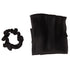 Pack of 2 Knotted Bow Hair Scrunchies - Elastic Hair Scarf Black Hair Ties Bands for Women and Girls