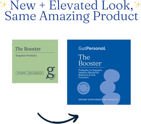 The Booster Targeted Probiotic for Gut Health, 5 Billion CFU Saccharomyces Boulardii, Capsules, 30 Servings