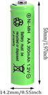 12 Packs 1.2V AA 300mAh Ni-MH Rechargeable Batteries for Solar Lights (AA Size)