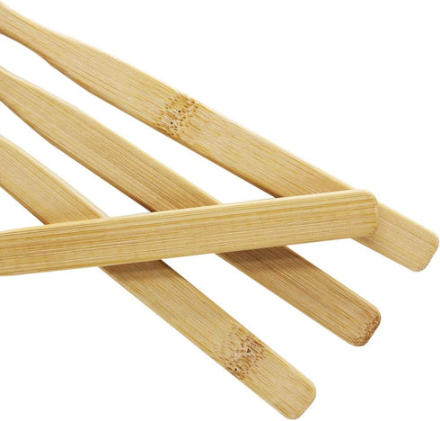 Super Hard Toothbrush Bamboo Toothbrush with Large Brush Head, Manual Hard Bristles Pack of 4