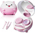 Vastsoon Cute Contact Lens Cleaner, Case Cleaning Machine with Solution Soak Case