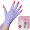 modelones UV Gloves for Gel Manicures, Premium UPF99+ Protection Gloves for UV/LED Nail Lamp, Purple