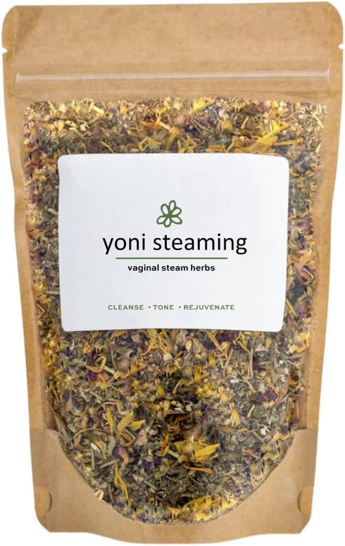 Yoni Steaming Therapy, 2oz Package for Feminine Wellness, USDA Organic Vaginal Steam Herbs, 3 Steams