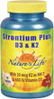 Nature's Life Strontium Plus Vitamins D3 & K2 - 60 Tablets, Bioavailable Formula May Help Support Healthy Bone Density