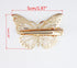 Yueton Pack of 2 Golden Butterfly Hair Clips, Bride Headwear Accessories