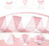 Pink Ribbon 1 Inch x 50 Yards for Flower Bouquets, Sheer Tulle Ribbon for Gift Wrapping, Crafts, Wedding Decorations