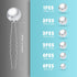 SAVITA 18 Pcs Pearl Hair Pins - 6 Sizes Bridal Hair Pieces for Wedding, Bride, Bridesmaid, Women (Silver)