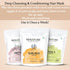 Combo of Amla Powder, Aritha & Shikakai (Pack of 3), Natural Hair Pack for Conditioning and Shine