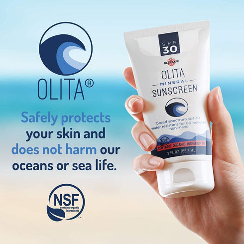 Olita Mineral Sunstick SPF 30 Sunscreen for Kids - Fragrance Free, 0.6 oz, Broad Spectrum, Chemical Free, Reef Safe
