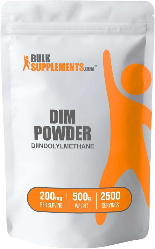 BulkSupplements.com DIM Powder - Diindolylmethane Supplement for Men & Women, Gluten Free, 500g