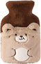 NUOBESTY Reusable Hot Water Bag with Plush Cover Cute Cartoon Leak Portable